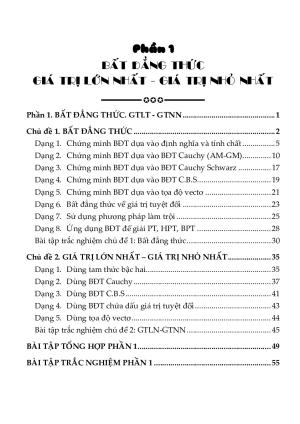 Phân dạng và bài tập bất đẳng thức, GTLN – GTNN – Trần Quốc Nghĩa