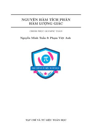 Toán 12: Nguyên hàm và tích phân hàm lượng giác