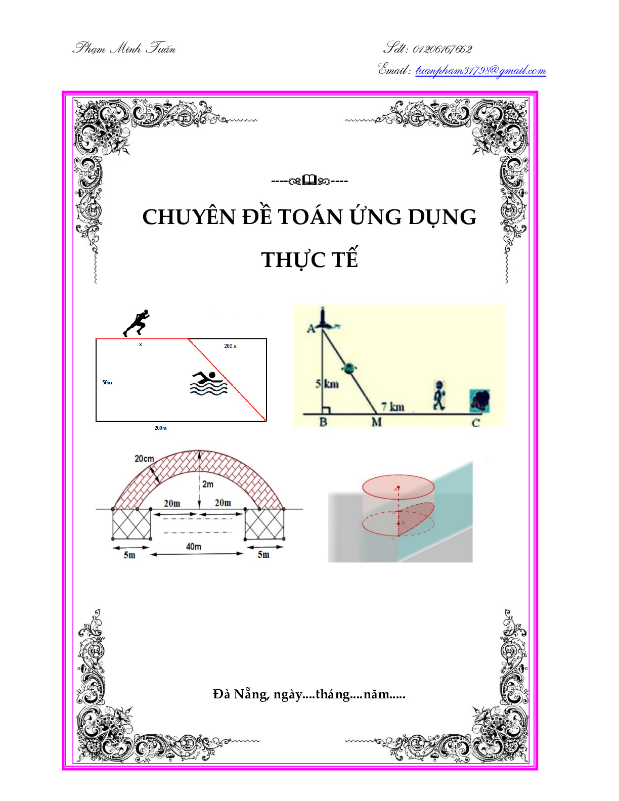 Toán 12 - 242 bài tập trắc nghiệm chuyên đề toán ứng dụng thực tế - Phạm Minh Tuấn