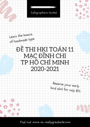 Toán 11: Đề thi HKI  - Mạc Đĩnh Chi - TP Hồ Chí Minh năm 2020 - 2021