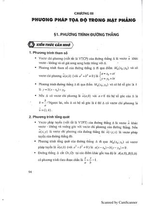 Phương trình đường thẳng(Hình tọa độ)